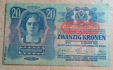 NON COMUNE    CM. 9X15     AUSTRIA-UNGHERIA 20 KRONE 1922