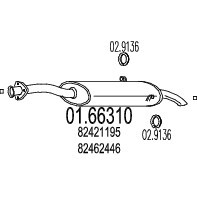 Marmitta posteriore fiat - ,