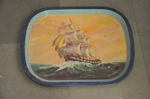 Vintage barca vela yatch - barca, a