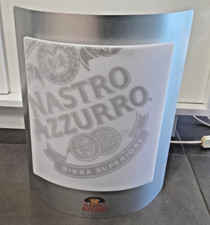 Lampada da Muro Parete Tavolino Pubblicitaria Nastro Azzurro Birra Bar Pub