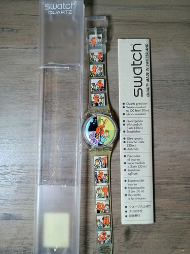 Orologio swatch dia animado - orologio,