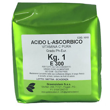 ACIDO ASCORBICO KG. 1 E300 (BUSTA) - PURO 100% - NO OGM - VITAMINA C