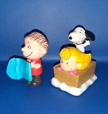 PEANUTS CHARLIE BROWN & FRIENDS 4 PERSONAGGI Snoopy figure giocattolo toy plush 