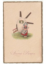 1929 Pasqua cartolina augurale