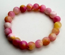 Braccialetto Pietre Giada Rosa