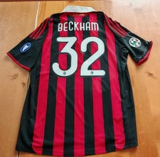Maglia AC Milan Home 2009/10 Beckham 32 Size M Adidas Campionato