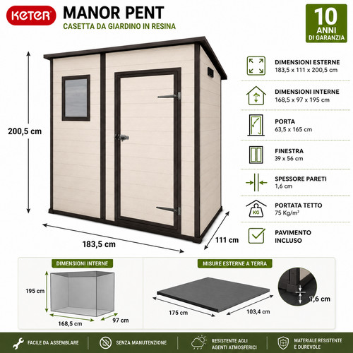 Box casetta resina da - casetta,
