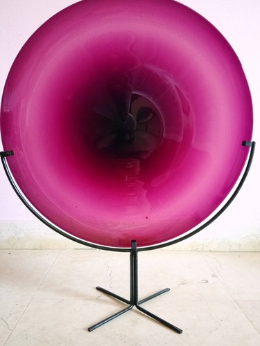 Scultura disco vetro - vetro, di