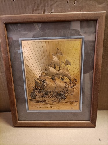 Quadro veliero su lastra - quadro,