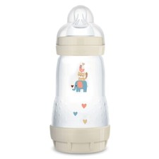 Biberon Mam 260 ml Beige 2 Mesi+ Easy Start Flusso 2 Elefante Istruzioni Lingua 