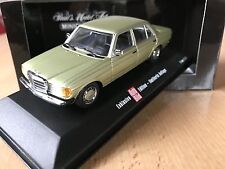 Minichamps 1:43 Mercedes-Benz 230E (W123) verde cardo met., confezione originale nuova