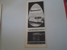 advertising Pubblicità 1966 ROULOTTE CARAVAN CARAVELAIR L'ARMOR