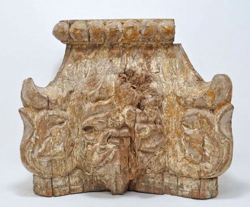 Antico legno mezza colonna - in,