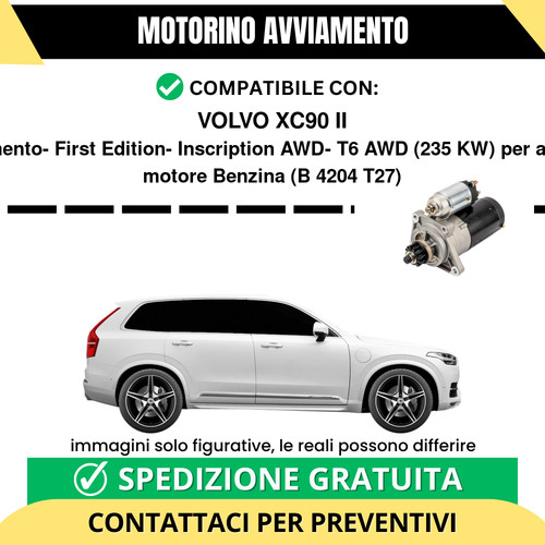 Motorino avviamento volvo xc90 - volvo,