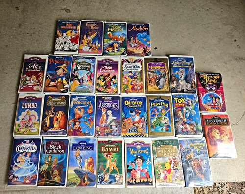 Walt disney vhs lot - walt,
