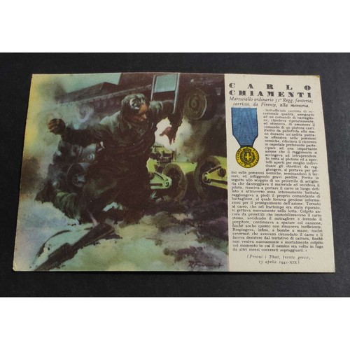 Cartolina militare medaglie - cartolina,