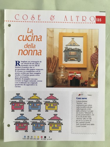 Schema punto croce ricamo - punto, la