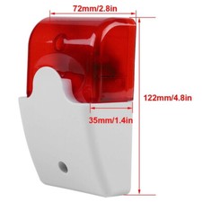 SIRENA LAMPEGGIANTE ESTERNA LUCE FILARE ANTIFURTO ALLARME CASA STROBOSCOPICA