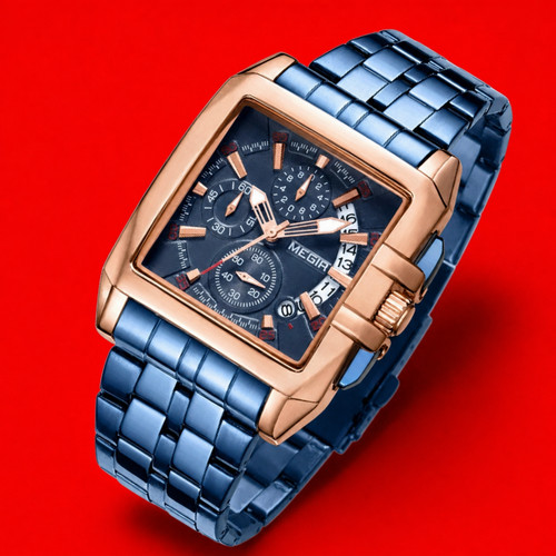 Orologio uomo quadrato cassa - orologio,