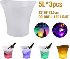 5L Vino LED secchiello 7 colori per partito bevande Bar Cooler regalo 5 PCS