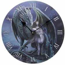 Wood Wall Clock Unicorn and