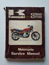 Kawasaki KZ 1000 - 1100 1981 manuale officina INGLESE originale workshop manual