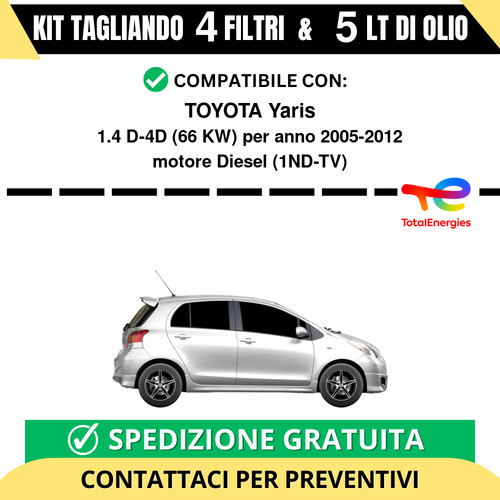 Tagliando per toyota - per, 1.4