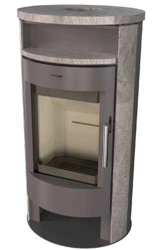 Stufa legna rotonda premium - rotonda,