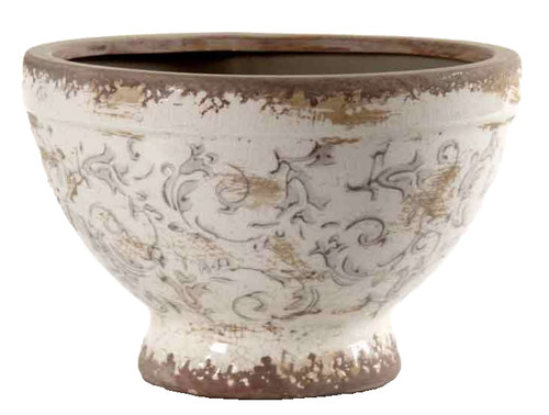 Vaso anticato vintage cachepot - vintage,
