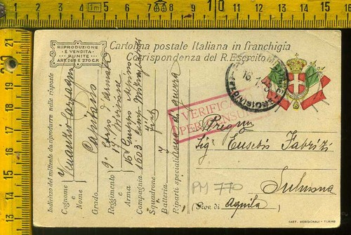 Prima guerra franchigia posta - franchigia,