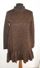 BELLO ED ELEGANTE  VESTITO ZARA  KNIT IN LUREX  Tg.  S  VERO  AFFRAEEE