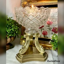 Vintage Centerpiece Vase Brass