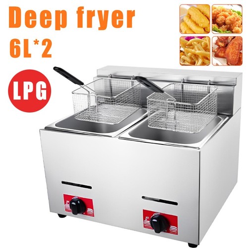 Friggitrice 6lx2 gas - friggitrice, gpl