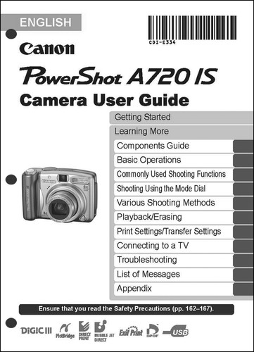 Canon powershot a720 - a720, is
