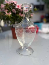 Caraffa in vetro soffiato con