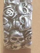 ANELLO UOMO  teschi e rose