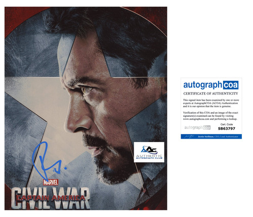 Robert downey autograph - downey,