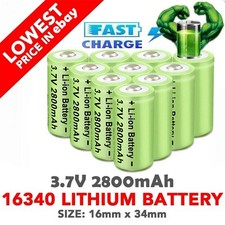 Lotto batterie 2800mAh CR123A