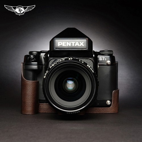 Pentax 67ii vera pelle - , mezza