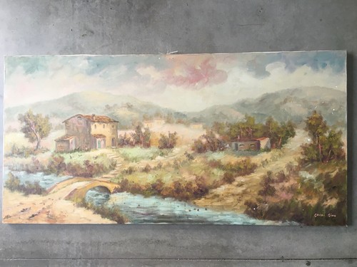 Quadro olio tela gino - tela,