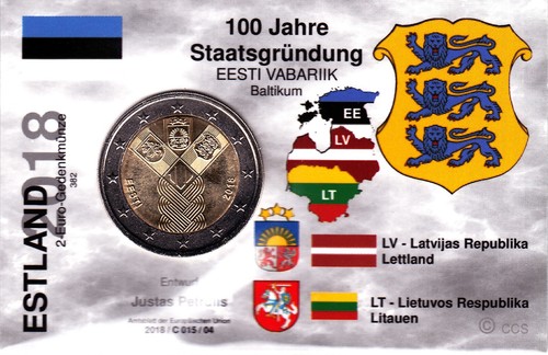 Euro commemorativi estonia - euro,