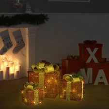 3x Scatole Regalo Decorative