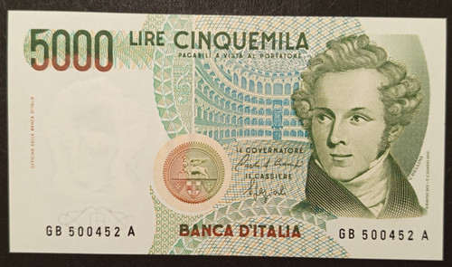 5000 lire 1988 fds - 5000,