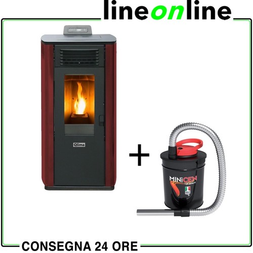 Stufa pellet 24 kw qlima - pellet, 8,24