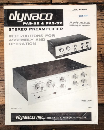 Dynaco pas 3x - pas-2x, pas-3x