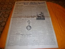 CORRIERE DELLO SPORT 5-9-1943  calcio  ferraris   amichevoli priverno roccagorga