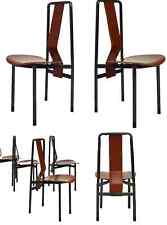 4 sedie LEDERSTUHLE  DES