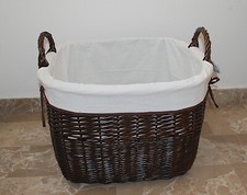 Cesto contenitore porta legna portalegna vimini Misure 39x39x h.37 cm