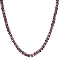 24Ctw Created Red Garnet 14K