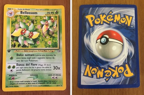 Carta pokemon bellossom - pokemon, holo